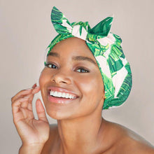Load image into Gallery viewer, Recycled Polyester Luxe Shower Cap