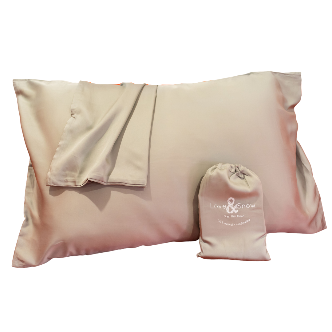Love & Snow Organic Bamboo Silk Pillowcases - King Size