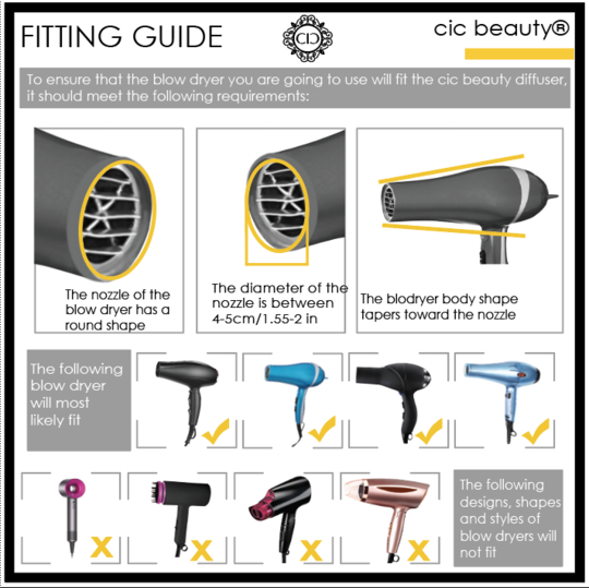 CIC Beauty 3 in 1 Universal Diffuser